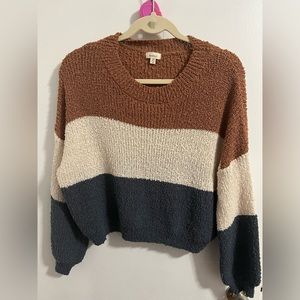 Color block sweater